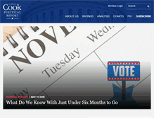 Tablet Screenshot of cookpolitical.com